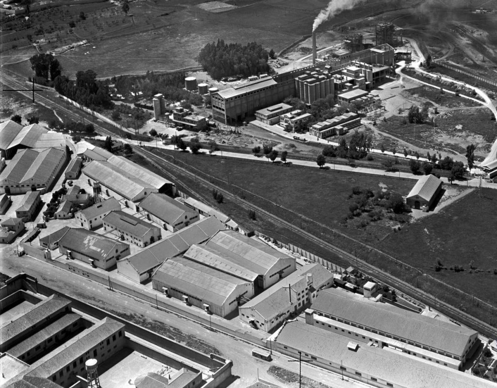 La barriada de Fátima 1965. Cárcel y fabricas Cepansa y Asland